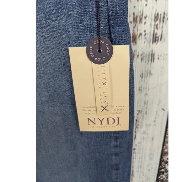 NYDJ Women's Wide Leg Capri Pull-on Jeans in Clean Horizon Size 6 - Picture 5 of 5